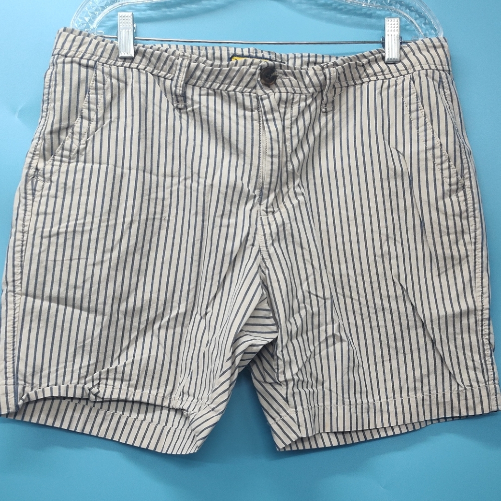 Prince & Fox Stripes Flat Front Shorts